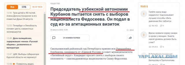 Методы предвыборной борьбы в СПб: лидер узбекской диаспоры ходит и снимает листовки другого кандидата на выборах в МО