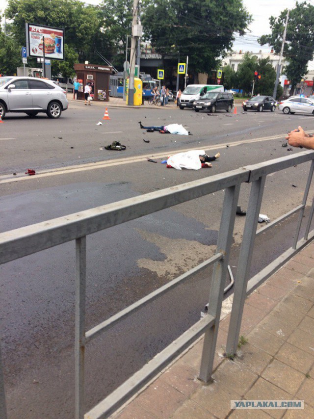 ДТП с мотоциклом в Краснодаре.