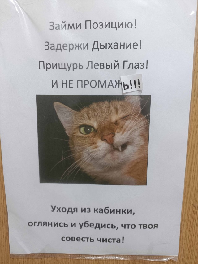 Туалетный креатив.