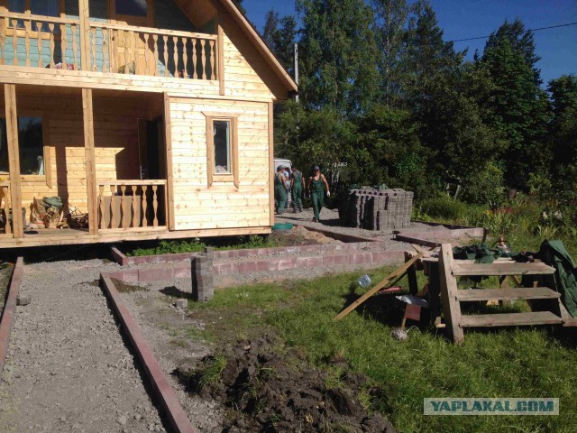 Неожиданное строительство дачи