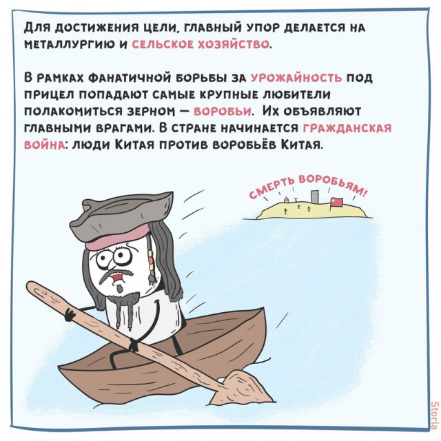 Как китайцы воробьями геноцид устроили, и к чему это привело