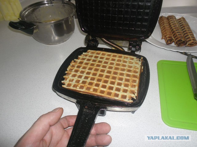 Домашние вафли.