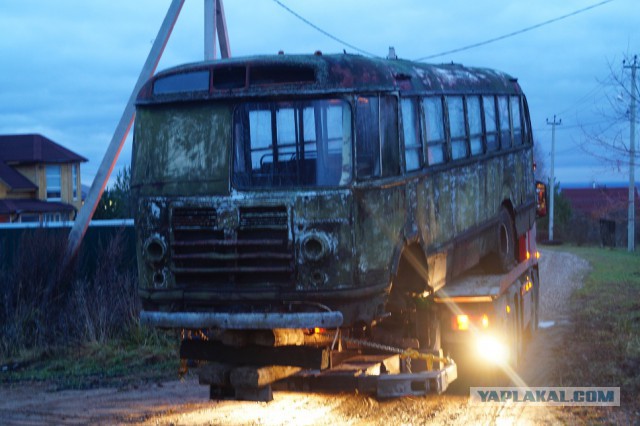 Подъем автобуса ЗИЛ 158...