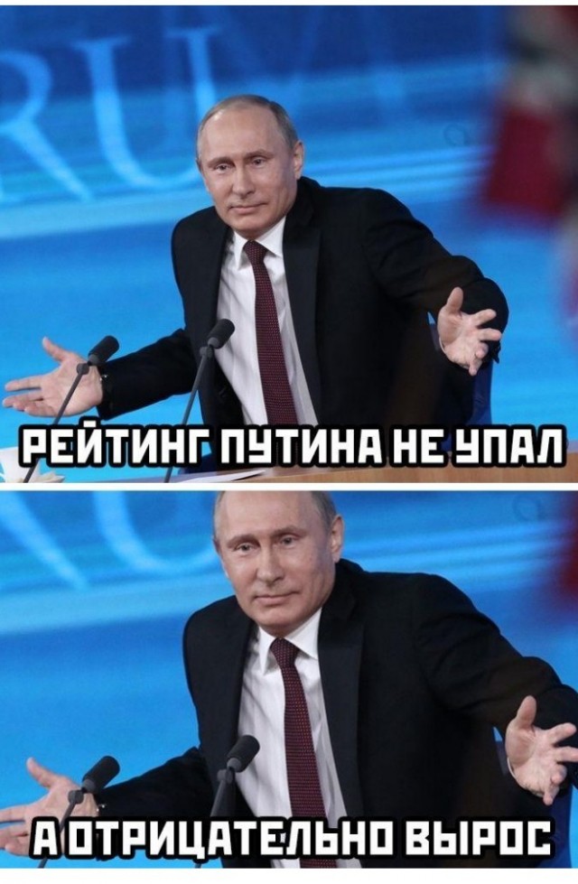 «Левада»: Рейтинги Путина упали до исторического минимума