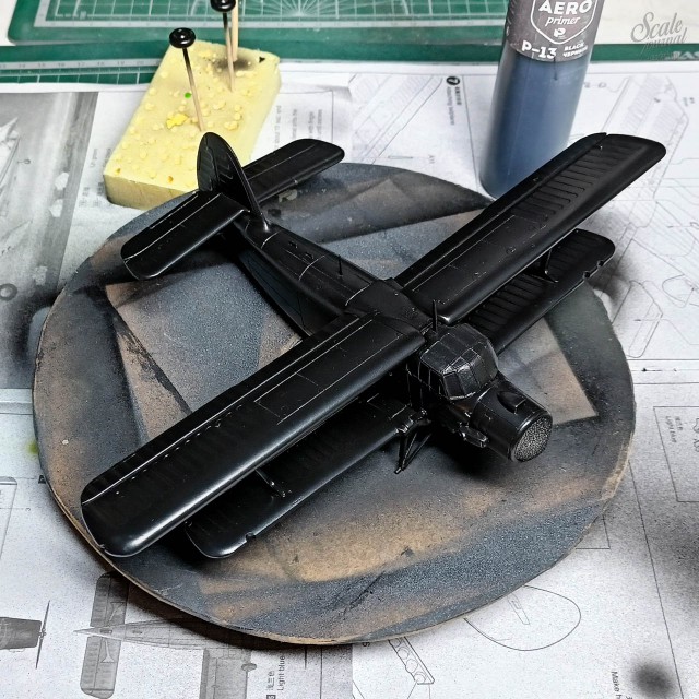 Сделал диораму с трудягой Ан-2 в подарок