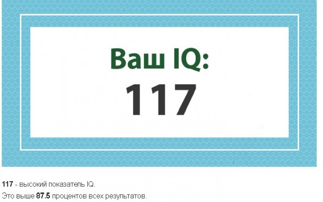А какой у Вас IQ?