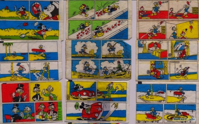 Коллекция вкладышей Donald's 11 фото