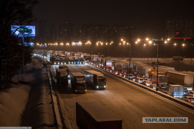 Дальнобойщики перекрыли Ярославкское шоссе