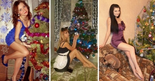 Фотомодели уже нарядили свои ёлки