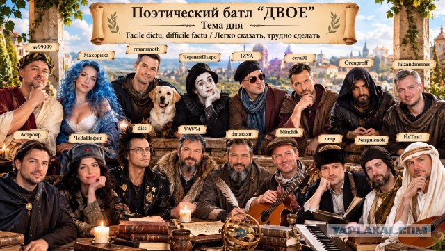 Двое, поэтический батл