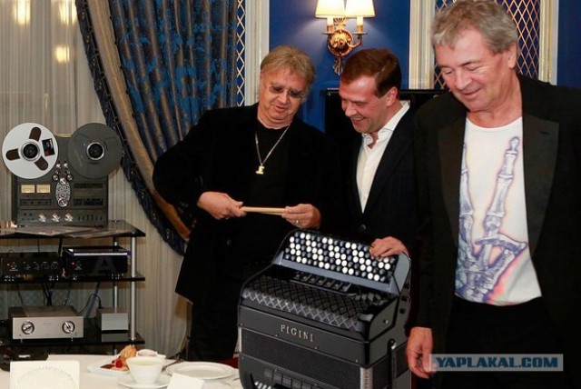 Deep Purple встретились с Медведевым