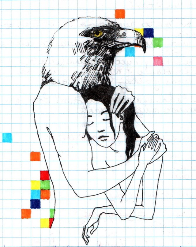 Рисунки в тетради от скуки