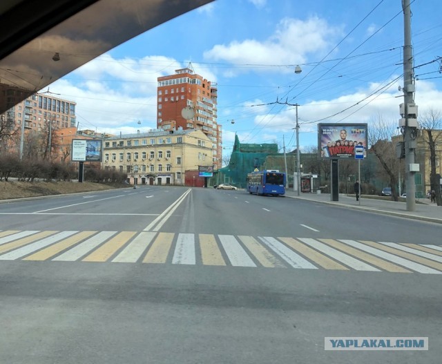 Москва. Почти пустые дороги. 23.03.20