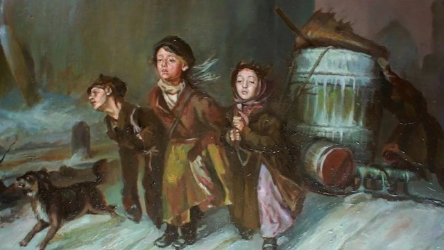 Маленькие дети пришли устраиваться грузчиками, чтобы заработать на хлеб