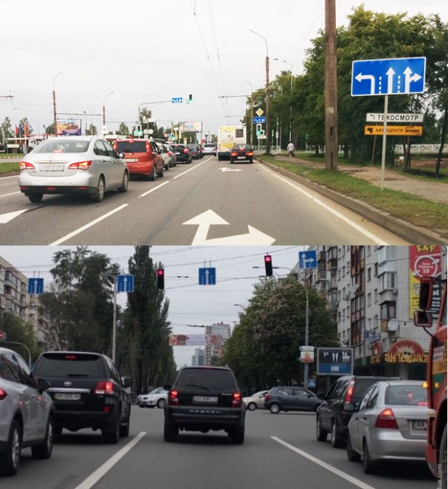 Поворотник бы включен! А ещё стоит и издевается!