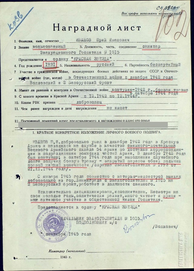 Награды для юных героев