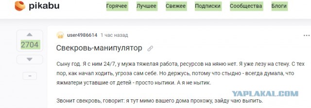 Свекровь-манипулятор⁠⁠