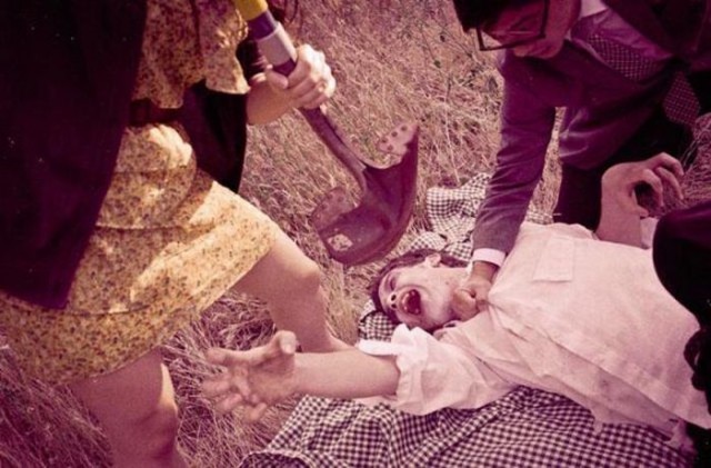 Очень романтичная свадебная фотосессия