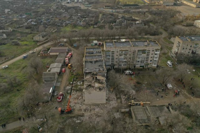 Взрыв прогремел в 5-этажном жилом доме в Николаевской области Украины