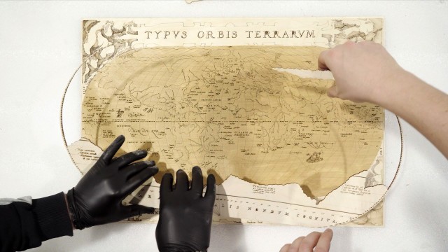 Как сделать карту Мира 1570 года из фанеры?