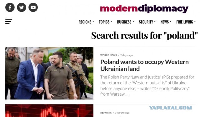 Польшу обвинили в планах захвата Западной Украины и проведении там референдума