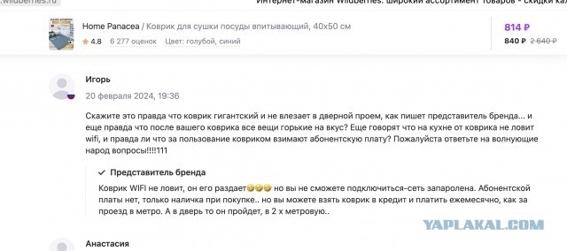 Ходят легенды, что этот несчастный продавец до сих пор пытается объяснить покупателям, как юзать "нано-коврик"
