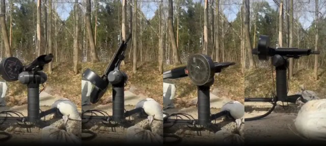 Автоматическая страйкбольная турель для монтажа на башню сотовой связи