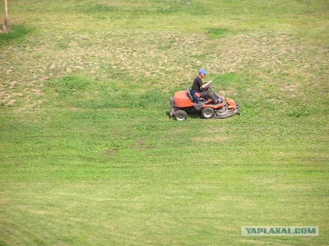 Гонки на газонокосилках (5 фото + видео)