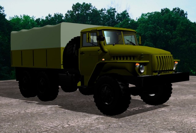 Урал-377 - гражданский грузовик в армии