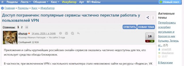 Доступ пограничен: популярные сервисы частично перестали работать у пользователей VPN