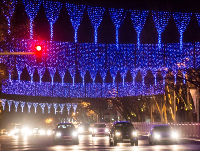 Ташкент украсили к Новому году