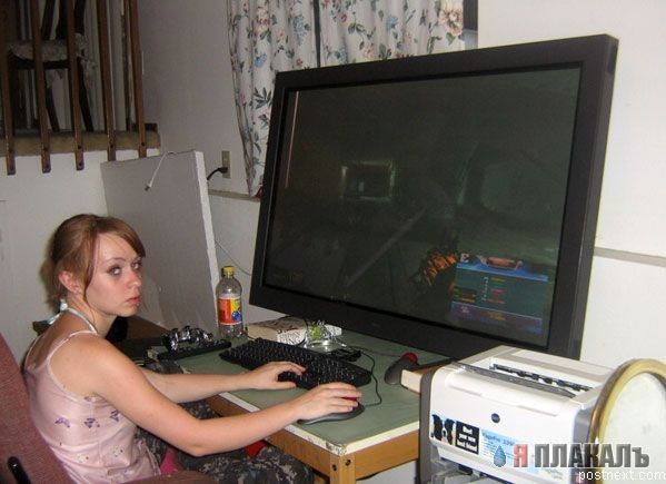 Огромный монитор для компьютерных игр!