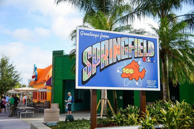 Тематический город симпсонов в Орландо
