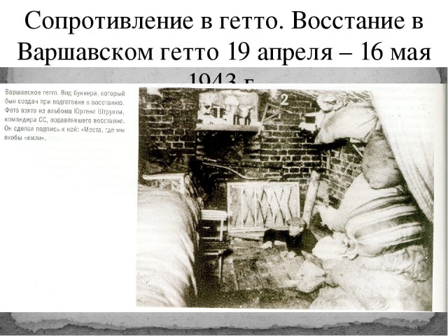 Конец варшавского гетто