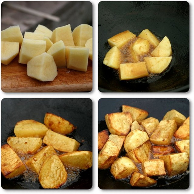 Картошка в масле в казане. Жареная картошка в казане. Жареная картошка в казане. Казан кебаб в казане на плите. Картошка дольками в казане.