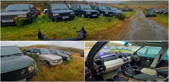 Кладбище Range Rover, спрятанное в сельской местности Уэльса