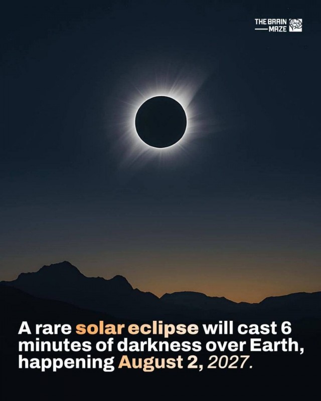 Солнечное затмение раз в жизни — 2 августа 2027 года