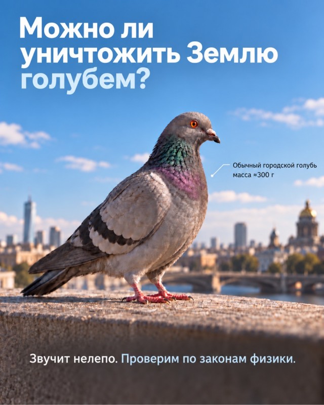 Можно ли голубам разрушить Землю?
