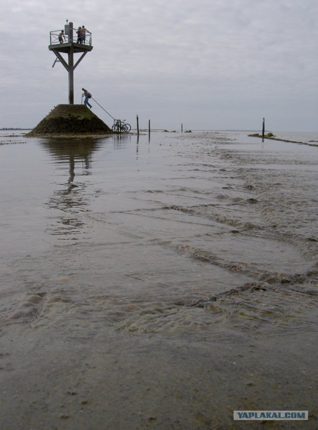Дорога, дважды в сутки уходящая под воду