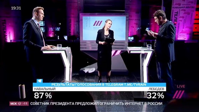 Дебаты Тема Лебедев - Навальный