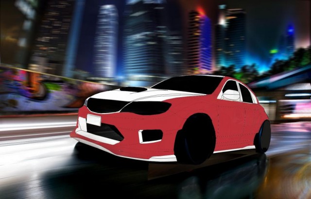 Фотошоп-художник... SUBARU IMPREZA