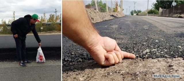 Суровый магаданский дорожник передаёт привет диванным асфальтоукладчикам