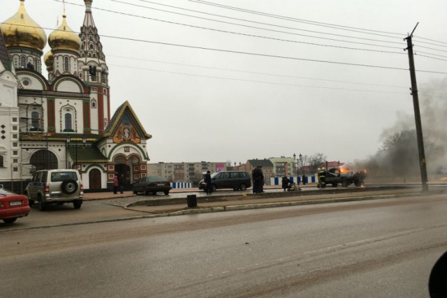 У нового храма в Гусеве совершено самосожжение