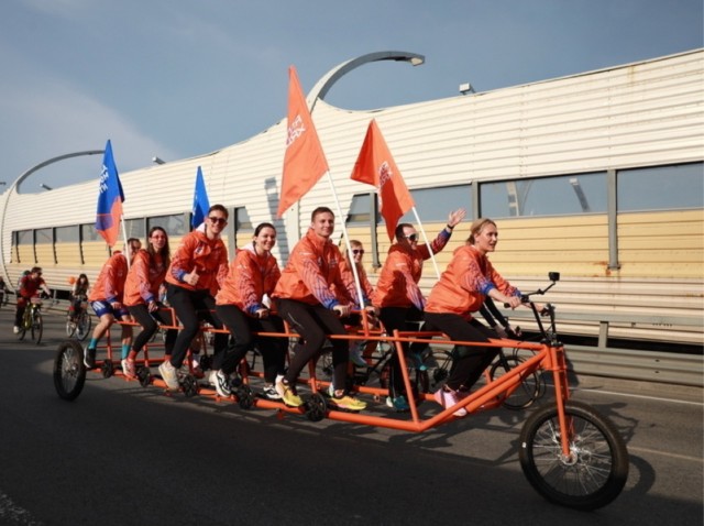 Петербургский мегавелосипед попал в Книгу рекордов