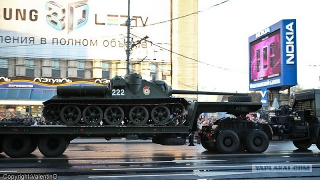 Первый тренировочный парад на Красной Площади