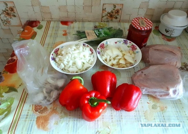 Пеппероната из курицы