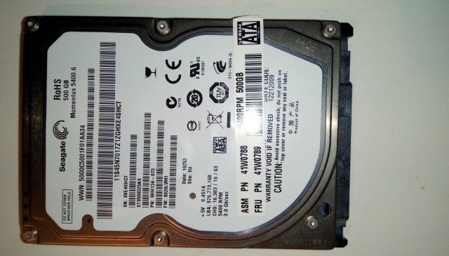 Продам жёсткий диск Seagate Momentus 5400.6 500 gb 2.5