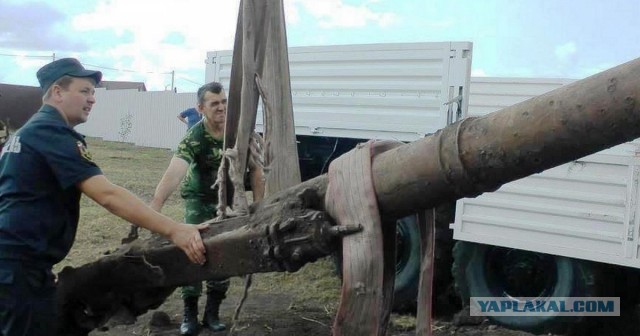 Белгородец нашел во дворе немецкую зенитную пушку
