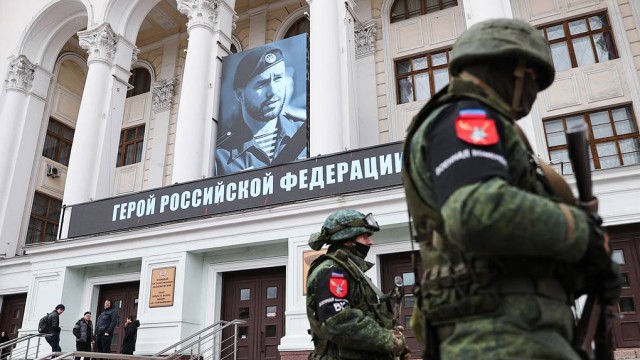 В Донецке простились с погибшем командиром батальона «Спарта»
