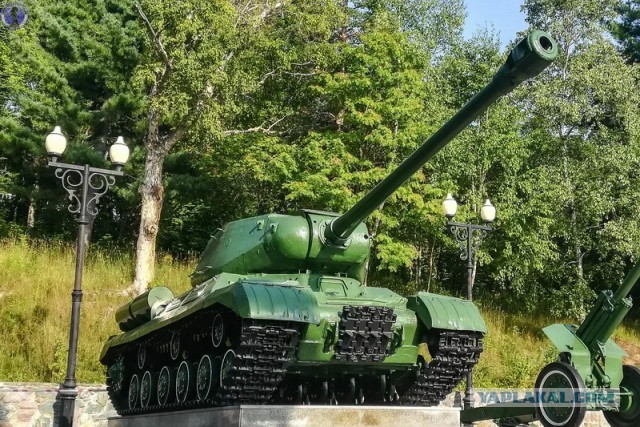 Редчайший танк ИС-2М с ломанным носом: заброшенная на Сахалине рота танковых огневых точек ИС-2 "Стародубское"